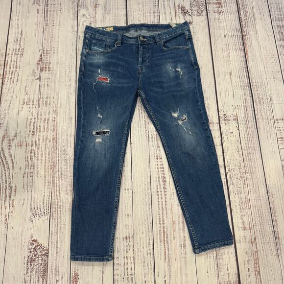 Diesel Other - Diesel Buster DS78 Jeans W36 Slim Tapered Patch Fly